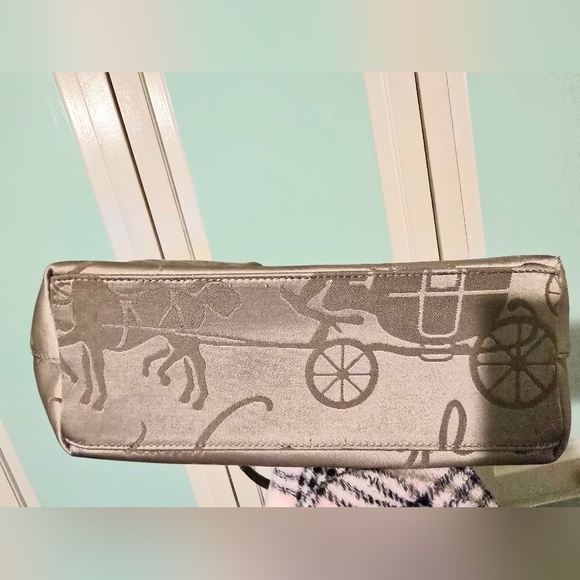 Coach Brown Sateen Shoulder Bag - Picture 3 of 7